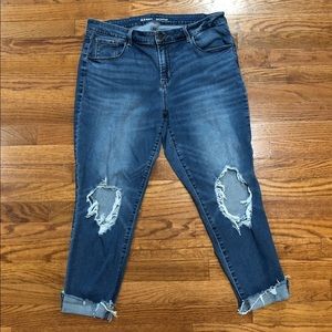 Old Navy mid-rise Rockstar cropped skinny jeans 16